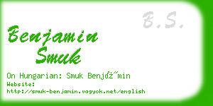 benjamin smuk business card